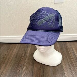 OTTO Navy Mesh Trucker Hat